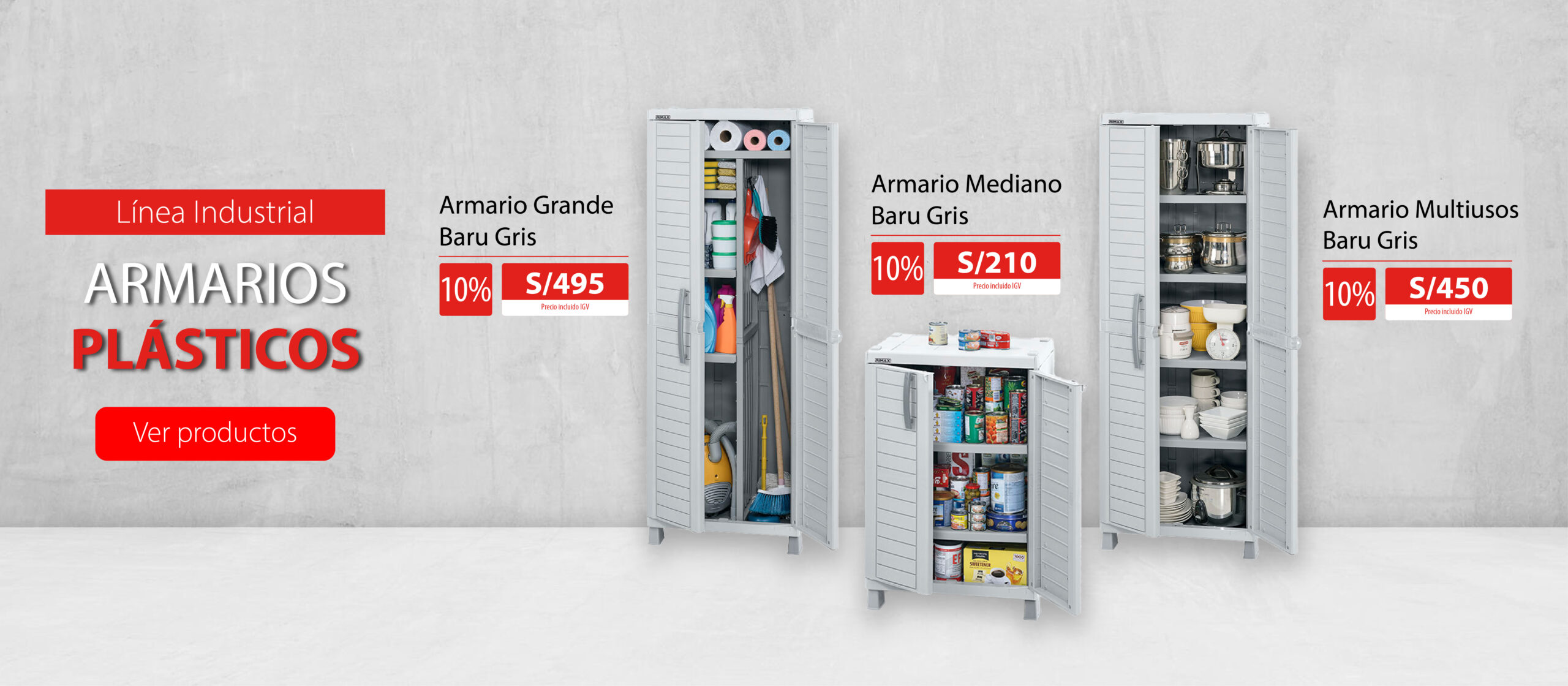 Línea Mobiliario - Armarios Plásticos